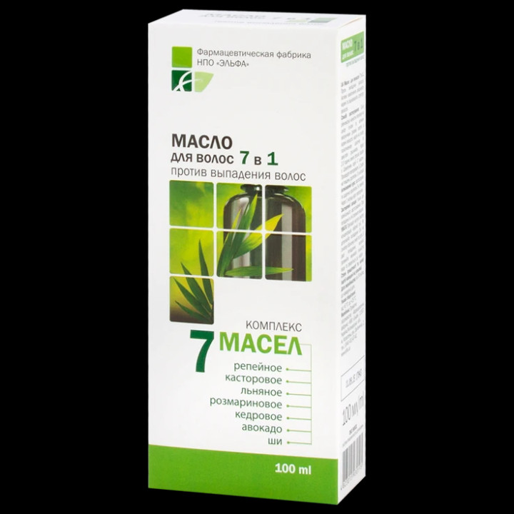 Haaröl 7 in 1 Elfa Pharm 100 ml, Komplex aus 7 Öle *