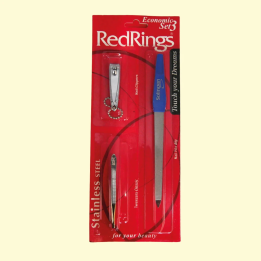 3-teiliges Set – Nagelfeile, Pinzette und Nagelknipser