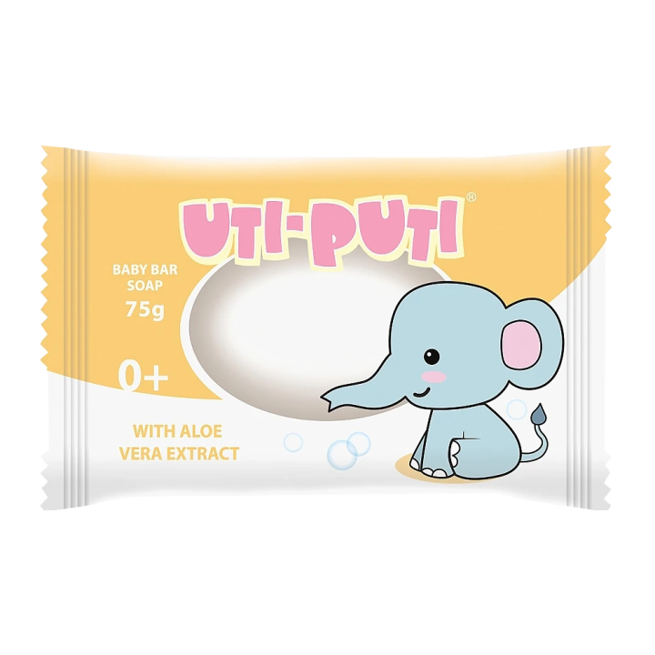 Babyseife Uti-Puti Elefant, mit Aloe-Vera-Extrakt, 75 g