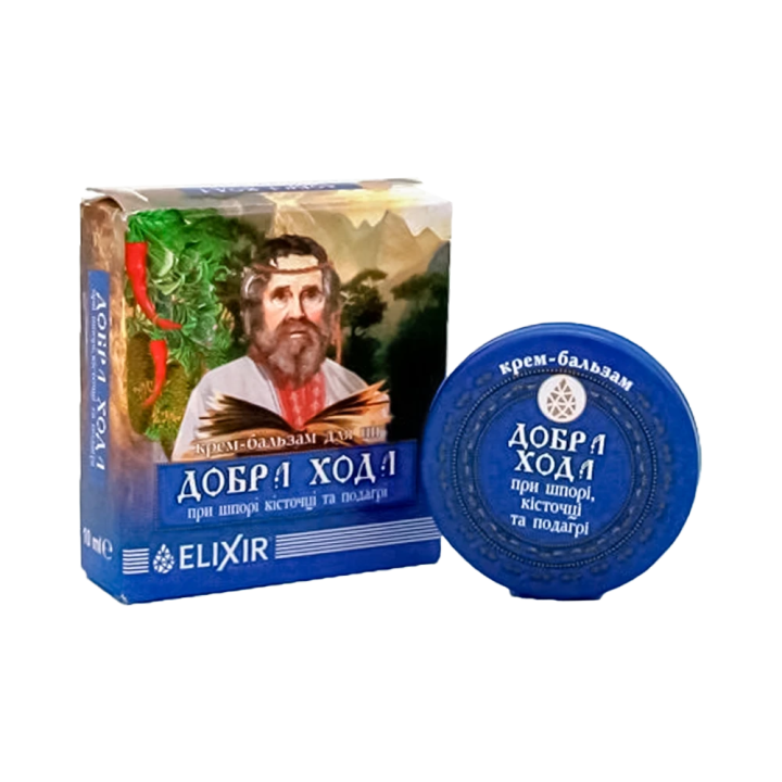 Cream-Balm Dobra Hoda for Heel Spurs, Bunions, and Gout, 10 ml