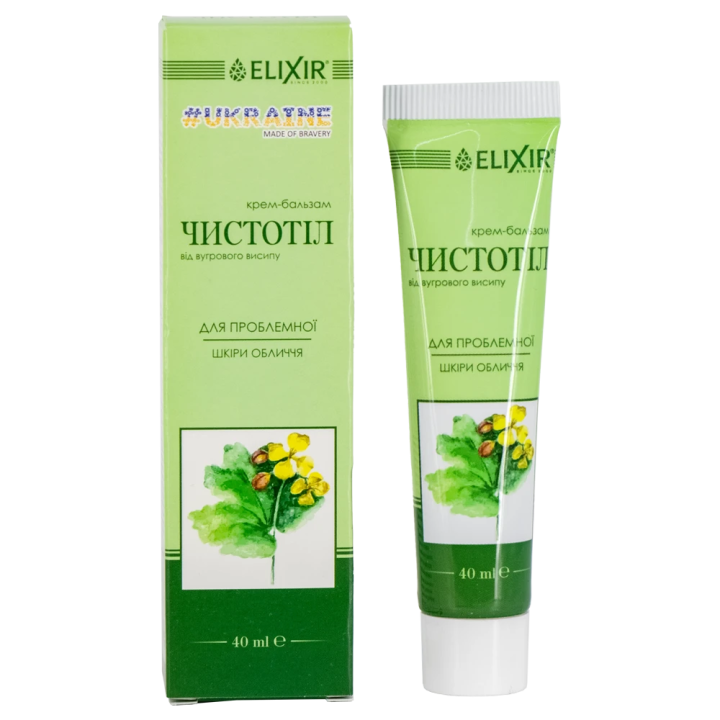 Cream-Balm Celandine Elixir for Acne, 40 ml