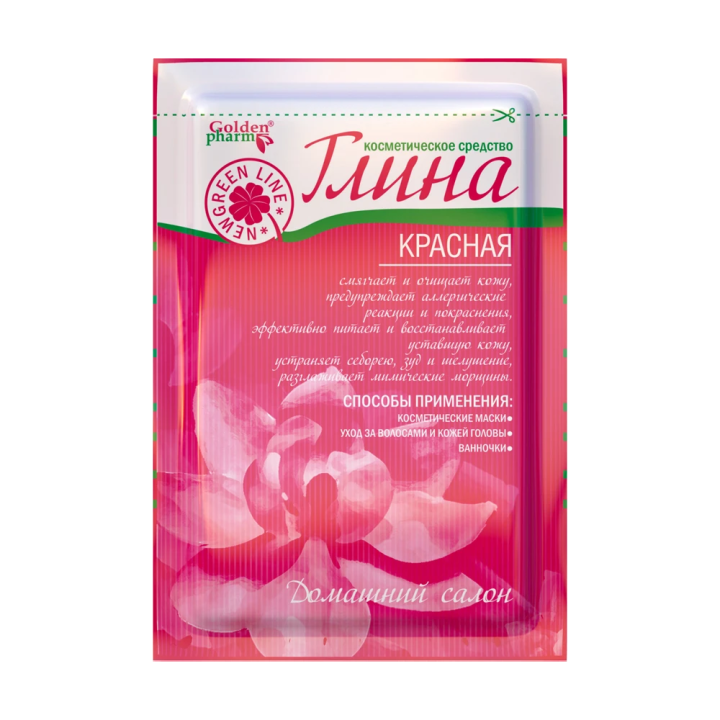 Глина косметическая красная, 60 г
