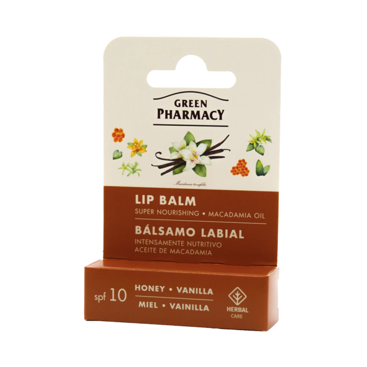 Lippenbalsam Grüne Apotheke mit Honig und Vanille, 3,6 g.
