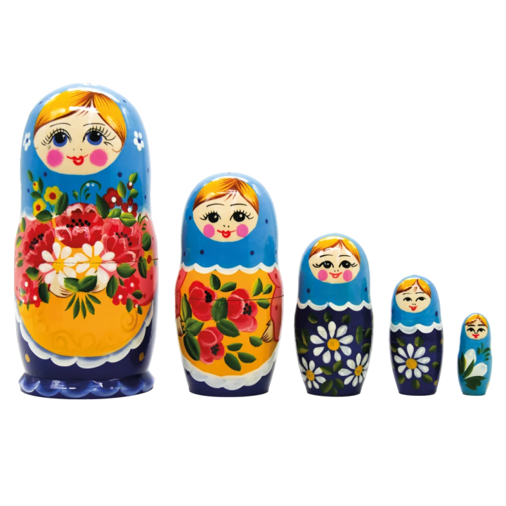 Матрёшка Маковый букет M5, 18 см