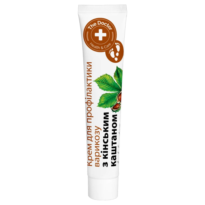 Fußcreme Domashnyi Doctor Health&Care für Krampfadern Prävention mit Rosskastanie 42 ml