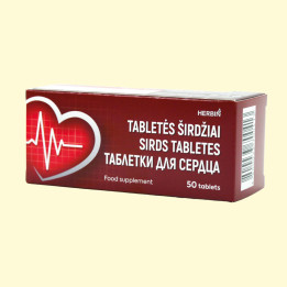 HERBIN Tabletten für das Herz, 50 Kapseln