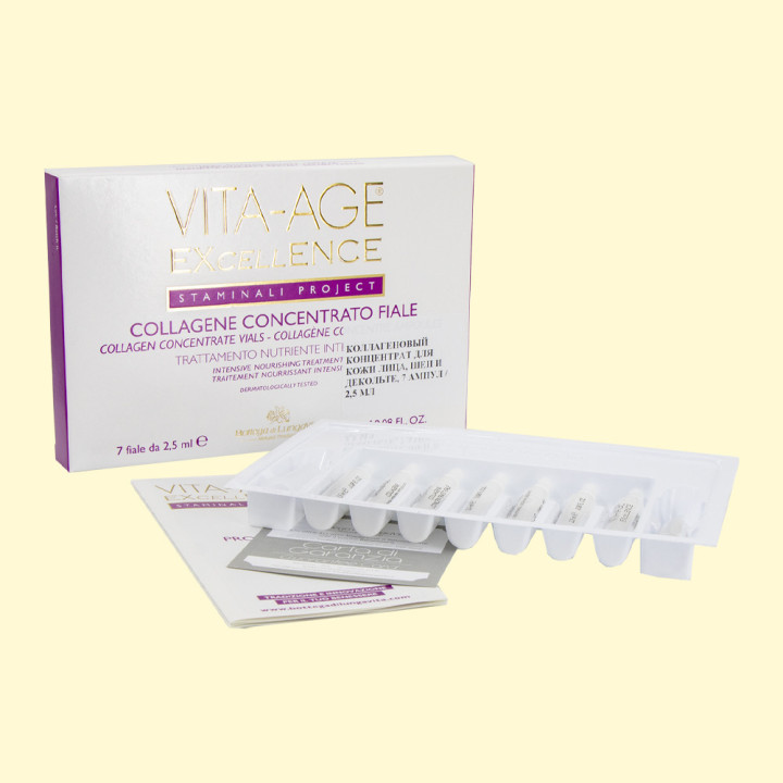 Kollagenkonzentrat für Gesicht, Hals und Dekolleté, 7 x 2,5 ml