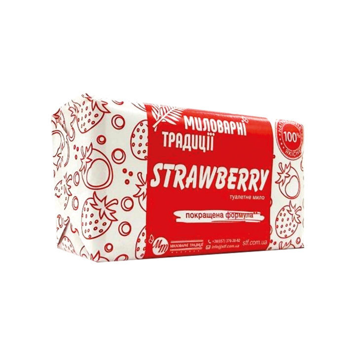 Туалетное мыло Мыловаренные традиции. Клубничное, 180 г