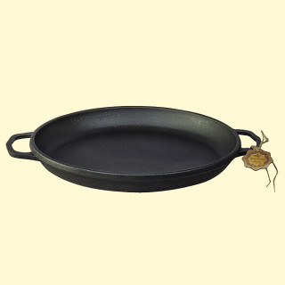 Deckel-Bratpfanne aus Gusseisen 40x4 cm