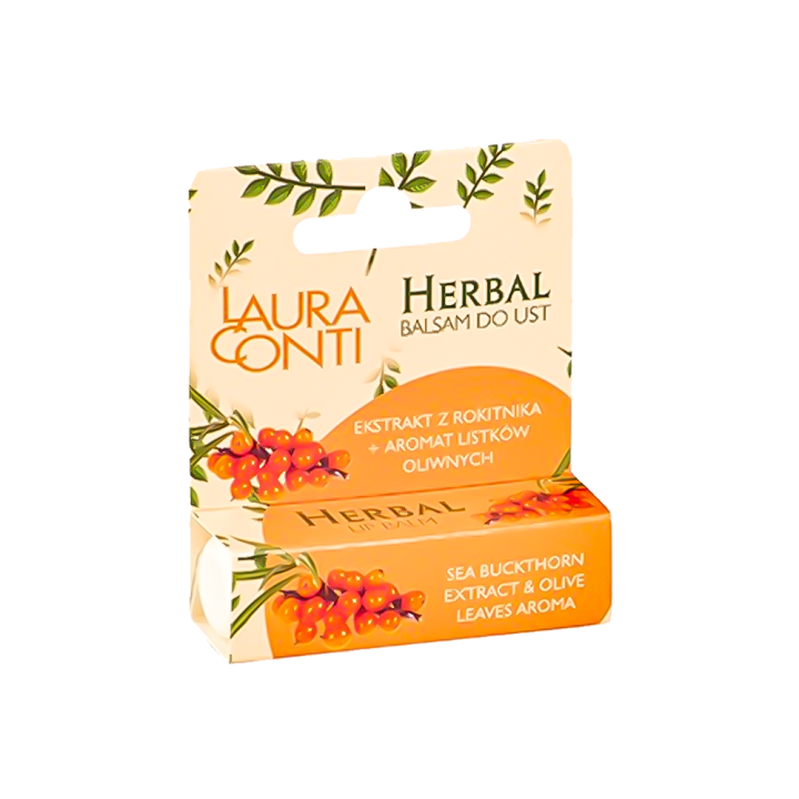 Lippen - Kräuterbalsam Laura Conti Botanical mit Sanddorn 4,8 g