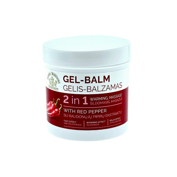 HERBAL TRADITIONS gel-balm with red pepper 2 in1, 250 ml