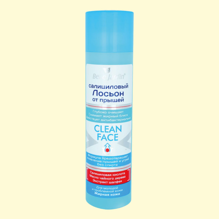 Belle Jardin Salicyl-Akne-Lotion mit Salbei-Extrakt für fettige Haut, 150 ml