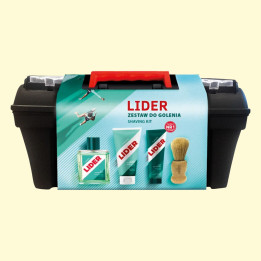 LIDER мужской подарочный набор косметики, 3 предмета + кисть для бритья