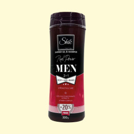 SHIK Men мужской гель-шампунь 3в1 Red Power, 250 мл