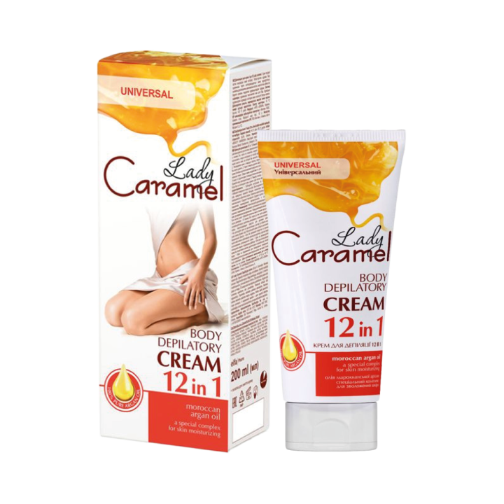 LADY CARAMEL universal depilatory cream 12in1, 200 ml
