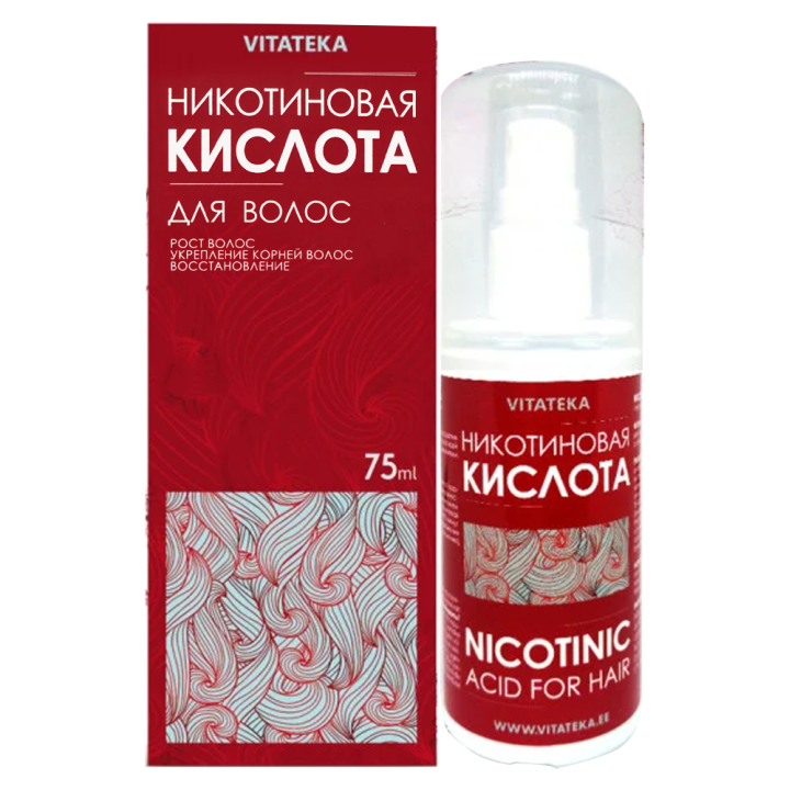 Никотиновая кислота VITATEKA для роста волос 75 мл