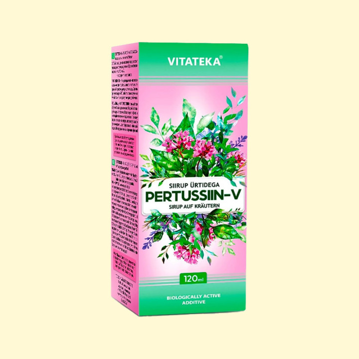 Pertussin - Hustensirup mit Kräutern, 120 ml.
