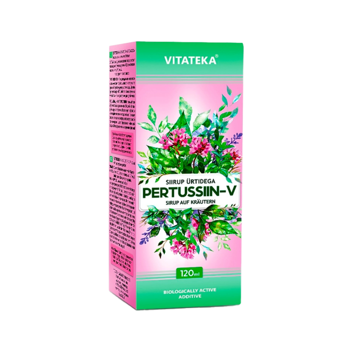 Pertussin - Hustensirup mit Kräutern, 120 ml.