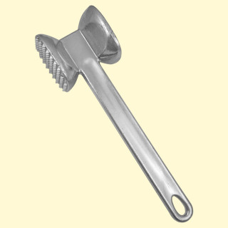 Fleischklopfer aus Aluminium, Länge: 25 cm, Gewicht: 400 g *
