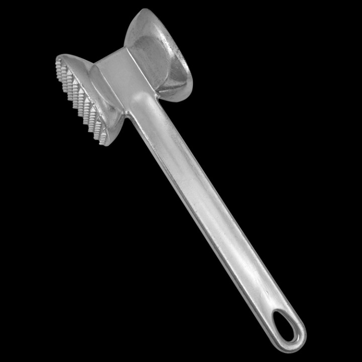 Fleischklopfer aus Aluminium, Länge: 25 cm, Gewicht: 400 g *