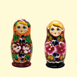Matryoshka M5, approx. 11 cm, assorted designs