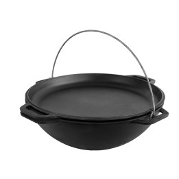 Brizoll WOK Asia 8 L with pan lid, cast iron