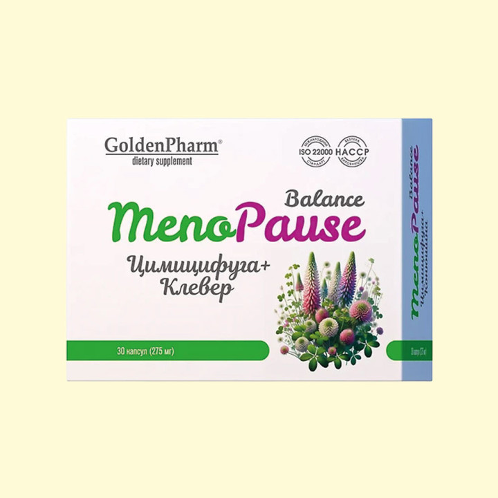 MenoPause Balance с цимицифугой и клевером, 30 капсул
