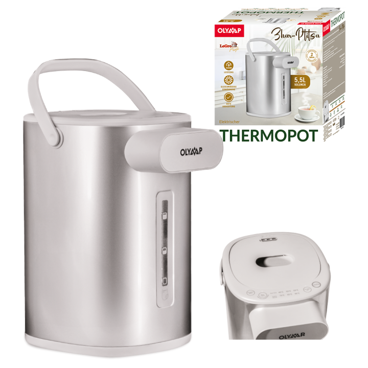 Elektrischer Thermopot mit Temperaturregelung 1600W, 5,5L