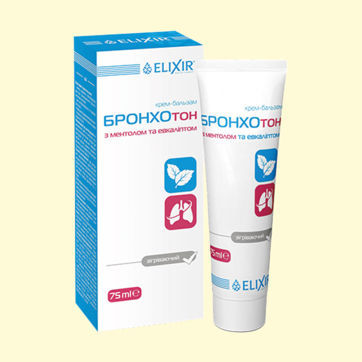 Bronchoton Cream-Balm with Menthol and Eucalyptus, 75 ml