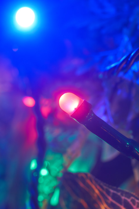 LED гирлянда, 100 разноцветных лампочек, 13 м