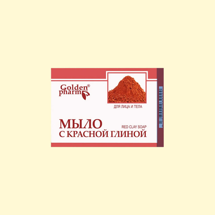 Seife mit rotem Ton, 70 g