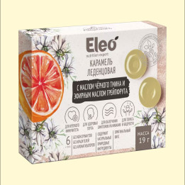 Karamellbonbons mit Schwarzkümmelöl und ätherischem Grapefruitöl Eleo 19 g MHD bis 24.05.2026!