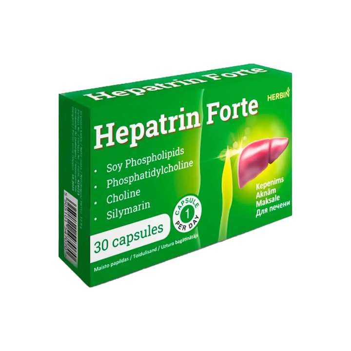 HERBIN Hepatrin Forte, 30 Kapseln.