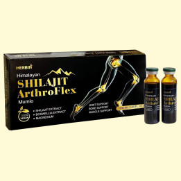 Himalayan Mumio with Boswellia ArthroFlex Herbin, 10×10  ml vials (100  ml)