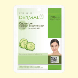 DERMAL Tuchmaske für das Gesicht mit Kollagen und Gurken, 23 g