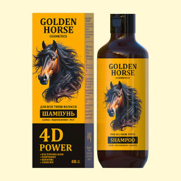 Шампунь для всех типов волос Golden Horse 4D Power, 400 мл