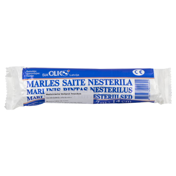 Mullverband, nicht steril, 7 m x 14 cm