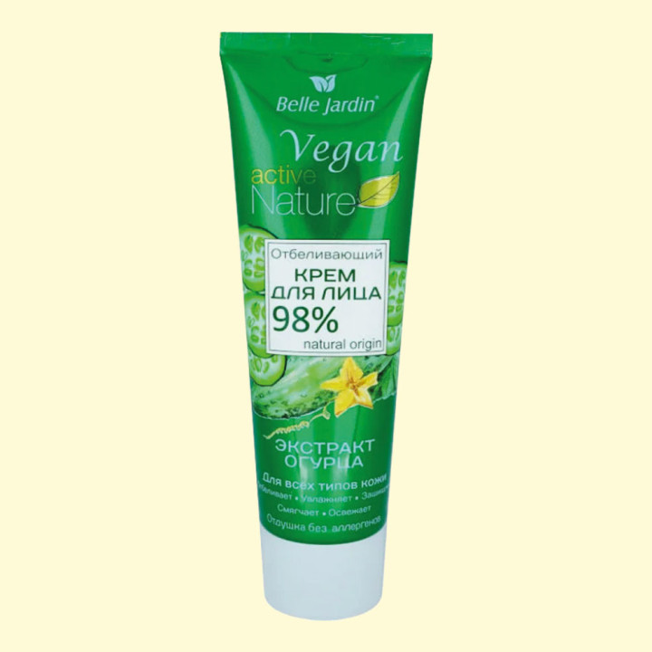 Belle Jardin Whitening face cream with cucumber extract, 85 ml