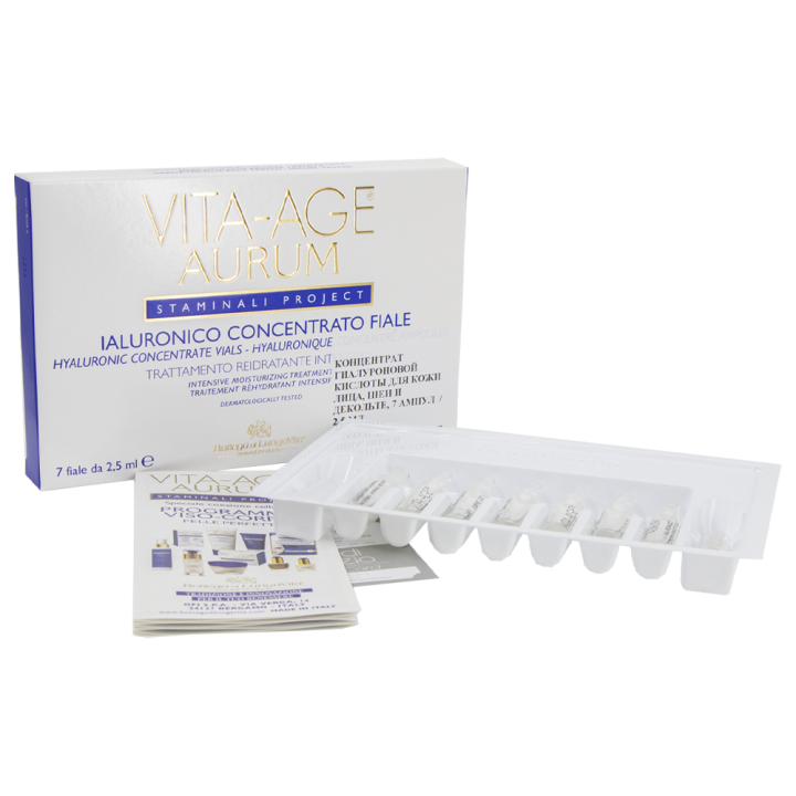 Hyaluronic Acid Concentrate for Face, Neck and Dcolletes, 7 2.5 ml each