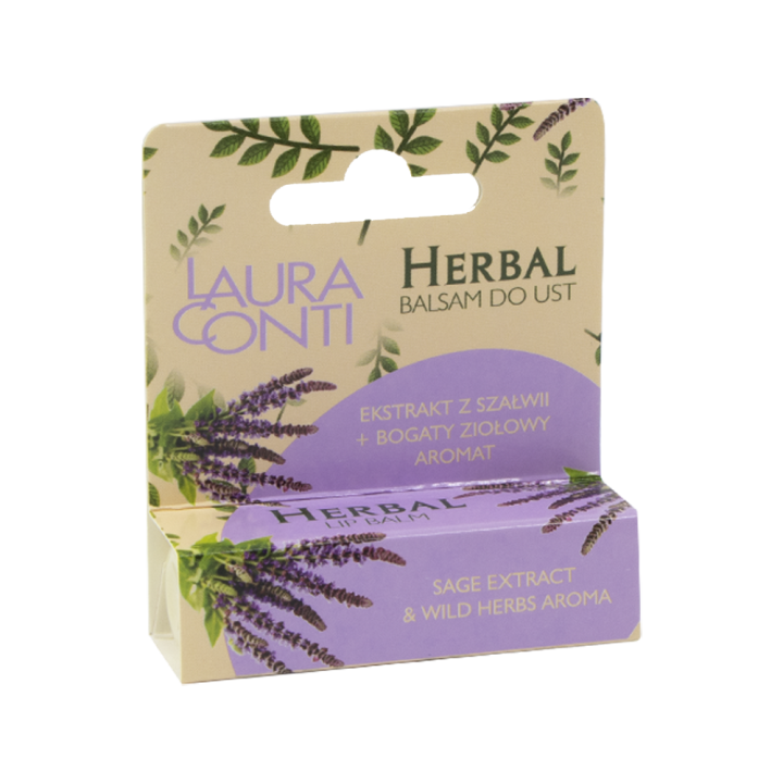 Lippen - Kräuterbalsam Laura Conti Botanical mit Salbei-Extrakt und Wildkräutern 4,8 g