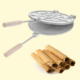 Round Waffle Baking Mold Ø 22 cm