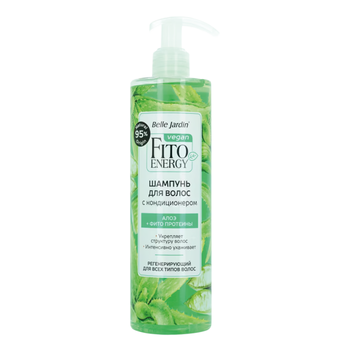 Belle Jardin Shampoo with Conditioner – Aloe and Fito Proteins, 400 ml