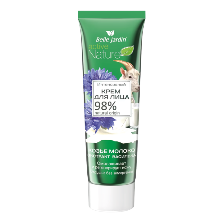 Belle Jardin Rejuvenating Face Cream with Goat Milk and Cornflower Extract, 85 ml