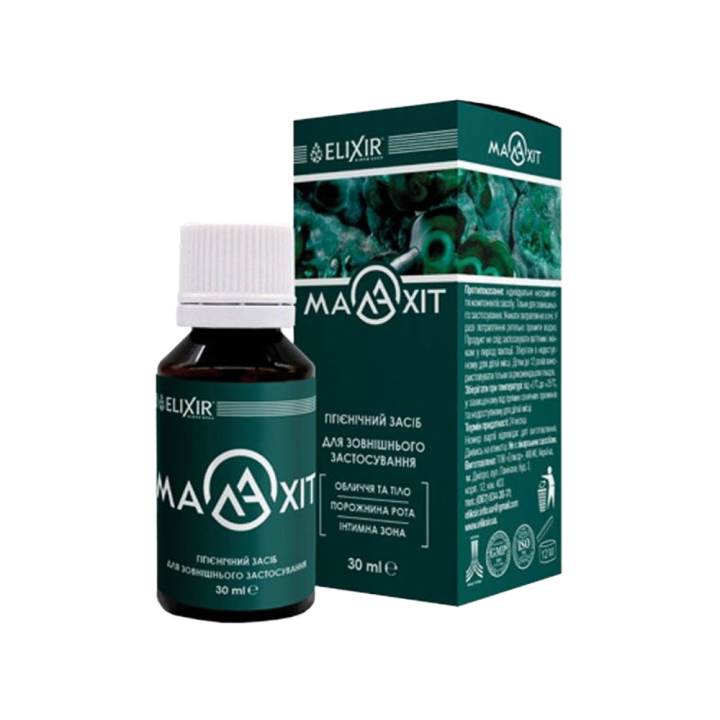Malachit, Hygienisches Mittel — Elixier, 30 ml