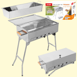 Mangal PICKNICK neu, HLB: 80 x 60 x 33 cm, Edelstahl 0,8 mm, rostfrei *