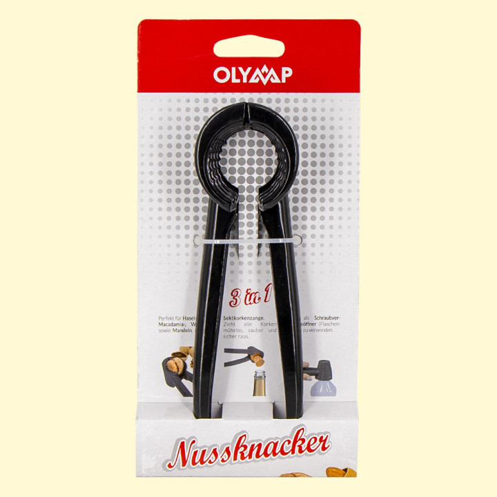 Küchenhelfer, Nussknacker 18,5 cm, 3 in 1