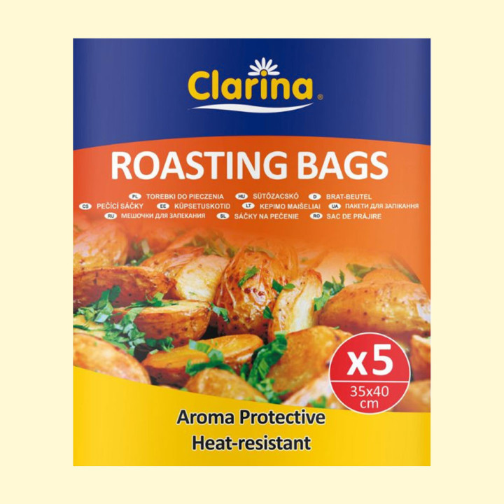 Roasting bags CLARINA 35x40 cm, 5 pcs