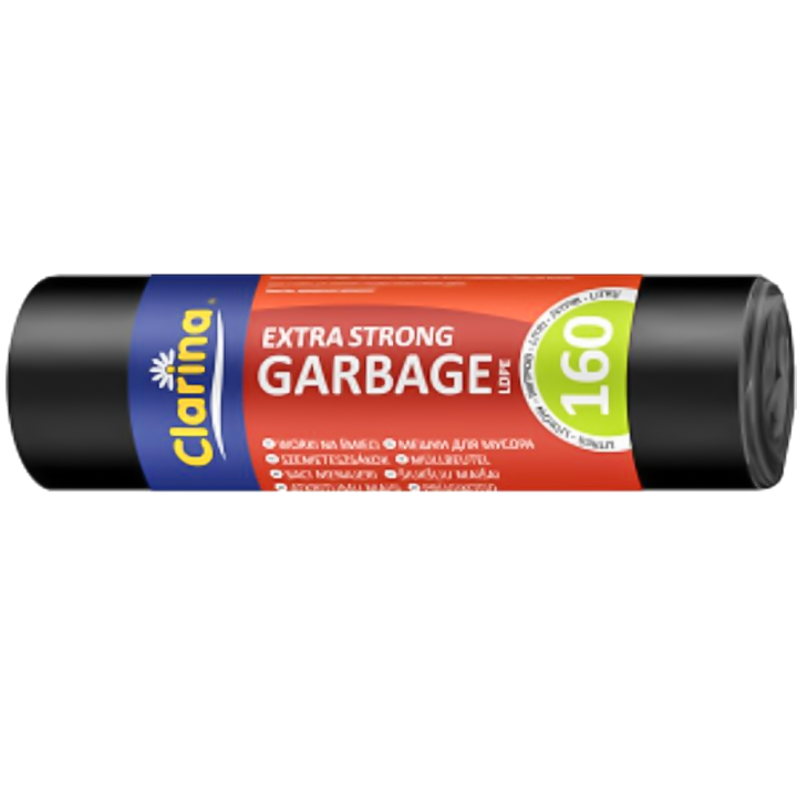 Waste bags CLARINA 160 L, 10 pcs