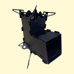 Rocket stove 25 x 9 x 22,4 cm made of 2 mm steel
