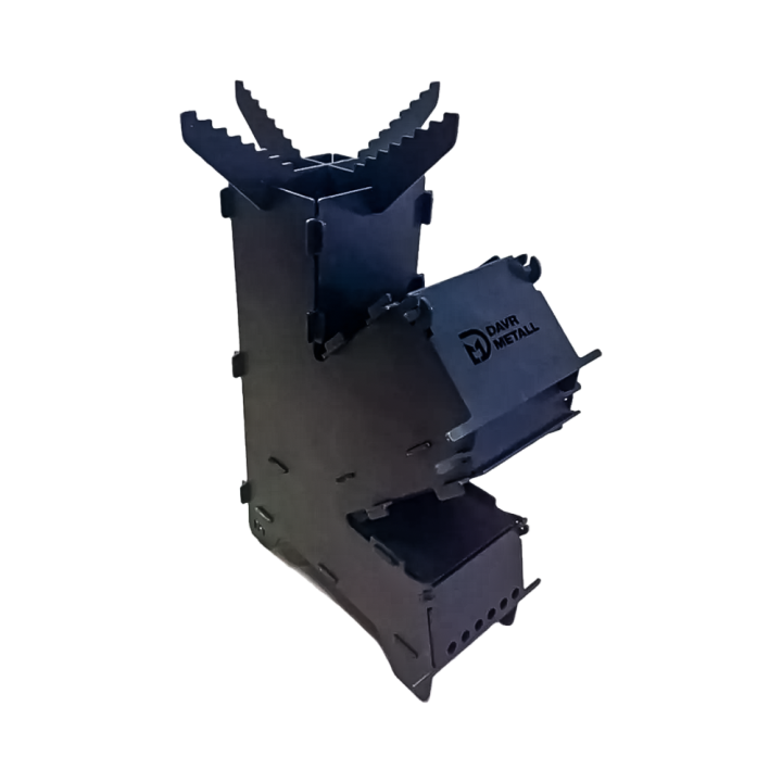 Raketenofen 30 x 9 x 20 cm aus 2 mm Stahl